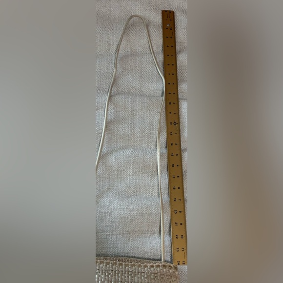 Vintage 1980s Sharif Gold & off whiteMetallic Woven LeatherShoulder Bag - Picture 16 of 16